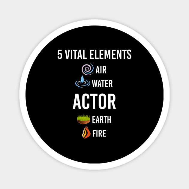 5 Elements Actor Magnet by blakelan128